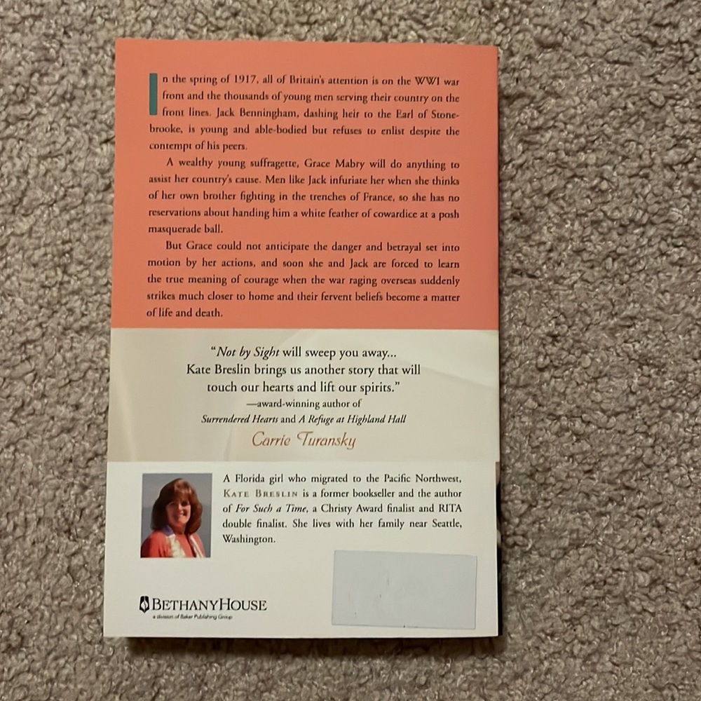 📕 Not By Sight by: Kate Breslin - Picture 2 of 2